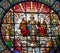 Stained Glass Jesus Mary Rose Window Monastery Montserrat