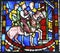 Stained glass,King on horseback