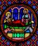 Stained Glass - Nativity Scene at Christmas