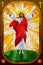 Stained Glass Painting of Jesus Christ