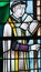 Stained Glass - Priest giving a blessing