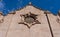 stained glass rose window of Trinity Episcopal Cathedral in Phoenix, Arizona