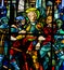 Stained Glass in Rouen Cathedral - Joan of Arc