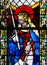 Stained Glass in Rouen Cathedral - Saint Genevieve