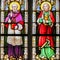 Stained Glass - Saint Francis Xavier and Saint John the Evangelist