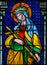 Stained Glass - Saint Joanna in Prague Cathedral