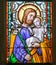 Stained Glass - Saint Joseph and Child Jesus