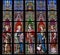 Stained Glass - Saints Emilius, Joanna, Eugene, Agnes and August