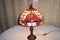 Stained glass, tiffany table lamp.  Hand made.