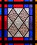 Stained glass window for interior design