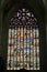 Stained glass window in St. Rumbold\'s Cathedral in Mechelen