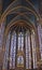 Stained glass windows and ceiling,  Sainte-Chapelle Paris France