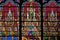 Stained glass windows in the Saint Eugene - Saint Cecilia Church, Paris