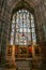 Stained glasses of St. Lorenz, a medieval Evangelical Lutheran Church in NÃ¼rnberg, Bavaria, Germany