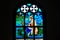 Stainglass in Wooden church