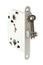 Stainless door  lock with keys isolated on a white