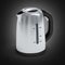 Stainless electric kettle on black gradienet background 3D