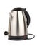Stainless electric kettle on white