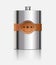 Stainless hip flask with leather lebel