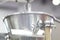 Stainless hopper is a part of machine for storage a