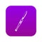 Stainless medical scalpel icon digital purple