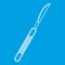 Stainless medical scalpel icon, outline style