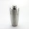 Stainless shaker on white background