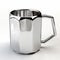 Stainless Steel 3d Octagon Silver Coffee Mug With Slippery Finish