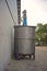 Stainless steel container tank for liquid solvent