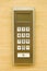 Stainless steel elevator panel push buttons