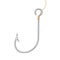 Stainless Steel Fishing Hook. 3d Rendering