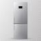 Stainless steel refrigerator. Fridge