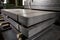 Stainless steel sheets deposited in stacks