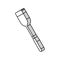 stainless steel spatula kitchen cookware isometric icon vector illustration