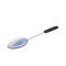 Stainless steel spoon laddle with black handle, 3D illustration