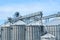 Stainless steel storage silos