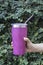 Stainless steel straw and thermos mugs for reusable set