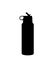 Stainless steel water bottle with handle and straw silhouette