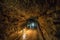 Stainless walk way in limestone cave