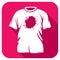 Stains on t-shirt flat icon vector illustration