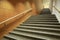 a stair with steel wood - Indoor modern architecture