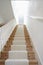 Stair with white carpet