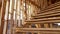 Staircase bamboo of Interior design,minimalist decoration style interior design, simple living space design