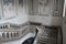 staircase in a benedictine monastery in catania in sicily (italy)