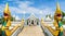 The staircase of the central entrance in Buddha Temple Kaeo Ko W