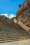 Staircase at the Emperor William Monument near the city of Porta Westfalica, North Rhine Westphalia, Germany