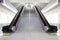 Staircase and escalator on sky train