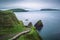 Staircase leading to the Dunquin Pier in Ireland