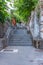 Staircase leading to Trsat fortress in Rijeka, Croatia