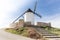 Staircase leading to a windmill in Alcazar de San Juan, province of Ciudad Real, Castilla-La Mancha, Spain